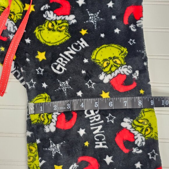 The Grinch Women's Black Plush Christmas Holiday Pajama Pants Size M NWT - Picture 10 of 11